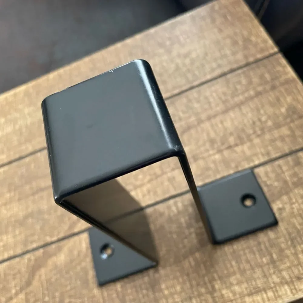2”x6” Metal Support Bracket HEAVY Black Steel for DIY SHELF Mantle Rustic Decor